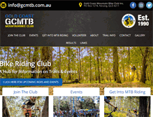 Tablet Screenshot of gcmtb.com.au